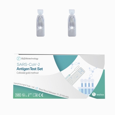iiLO Plastic SARS-CoV-2 Antigen Test Set Nasopharyngeal Swab 1 piece
