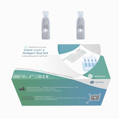Plastic 2 years Shelf Life SARS-CoV-2 Antigen Test Set Nasopharyngeal Swab 10 test/box