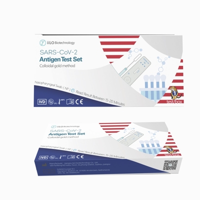 iiLO CE Rapid Antigen Swab Test Kit Nasopharyngeal  1 Test/Box