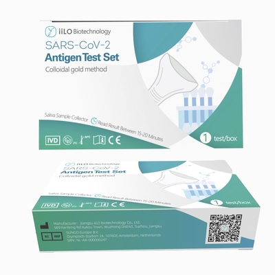 Class III CE SARS-CoV-2 Antigen Self Test Set Saliva Sample Collector 1 test/box