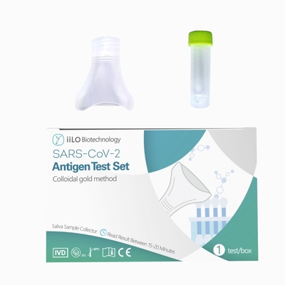 Fast Reaction iiLO Antigen Rapid Self Test SARS-CoV-2 Saliva Sample Collector 1 Test/Box