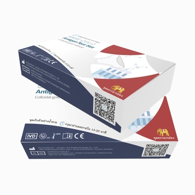 Class III CE SARS-CoV-2 Antigen Self Test Set Saliva Sample Collector Thailand 1 test/box