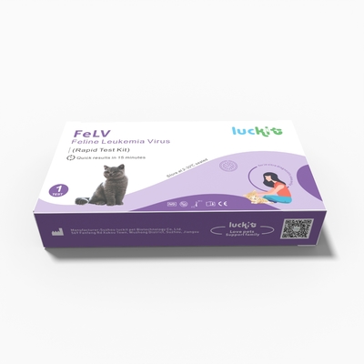 Luckit Feline Leukemiavirus FeLV CAT Test Kit Fast Reaction Rapid Class I